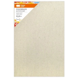 Podobrazie bawełniane impregnowane HAPPY COLOR - naturalne 40x60cm MDF 4mm Podobrazie bawełniane impregnowane HAPPY COLOR - naturalne 40x60cm MDF 4mm