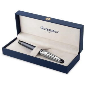 Pióro kulkowe Expert Deluxe metalic grafitowy, Waterman-293675