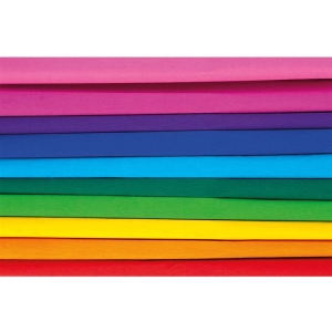 Bibuła krepina marszczona HAPPY COLOR 25x200cm op.10 - mix tęcza-293706