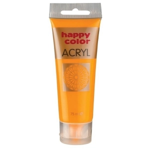 Farba akrylowa HAPPY COLOR 75ml. tuba - żółty ciemny