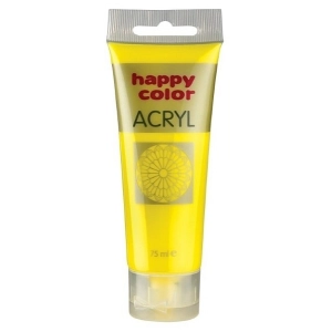 Farba akrylowa HAPPY COLOR 75ml. tuba - cytrynowy