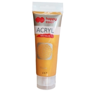 Farba akrylowa HAPPY COLOR 75ml. tuba - złoto florendzkie metaliczna