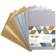 Tektura falista HAPPY COLOR A4 mix złoty/srebrny metallic brokat kpl. 10 ark.