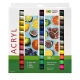 Farba akrylowa HAPPY COLOR 12ml. zestaw 36 kolorów