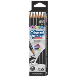 Kredka COLORINO Kids ołówkowa trójkątna 1szt. - czarne