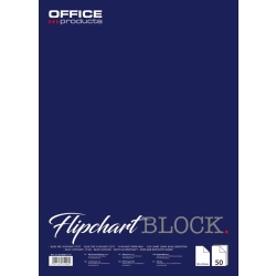 Blok flipchart OFFICE PRODUCTS, gładki, 58,5x81cm, 50 kart., biały-621559