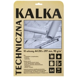 Kalka kreślarska KOH-I-NOOR A4 10ark. 90gr DA4910-673687