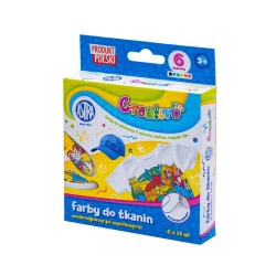 Farby do tkanin ASTRA 15ml. - 6 kolorów
