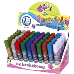 Klej brokatowy ASTRA 10,5ml. Mix kolorów