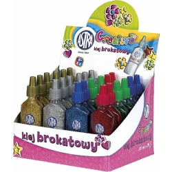 Klej brokatowy ASTRA 35ml. Mix kolorów