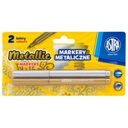 Marker ASTRA metaliczny op.2 złoty i srebrny
