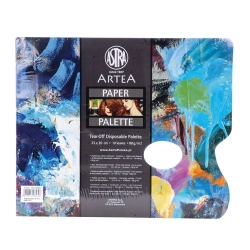 Paleta malarska ASTRA papierowa 25x30 80g. - 10 kartek
