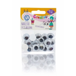 Ruchome oczy ASTRA samoprzylepne 15mm - Arlekina