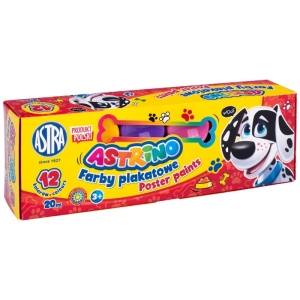 Farby plakatowe ASTRINO 20ml. - 12 kolorów-294341