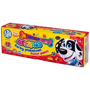 Farby plakatowe ASTRINO 20ml. - 12 kolorów
