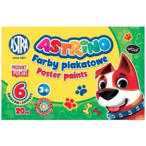 Farby plakatowe ASTRINO 20ml. - 6 kolorów-294362