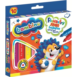 Flamastry BAMBINO trójkątne Jumbo 10 kolorów 5907-470764