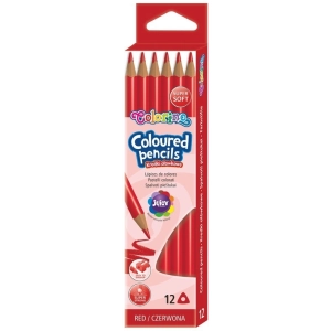 Kredka COLORINO Kids ołówkowa trójkątna 1szt. - czerwona