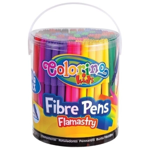 Flamastry COLORINO 12 kolorów - tuba 96 sztuk