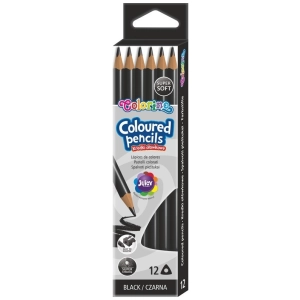 Kredka COLORINO Kids ołówkowa trójkątna 1szt. - czarne