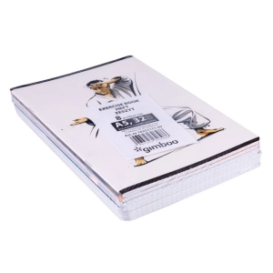 Zeszyt szkolny GIMBOO A5 w kratkę 32 kart. 70gsm mix wzorów-294473