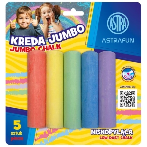 Kreda ASTRA chodnikowa Jumbo Fun 2x2x10,5cm op.5