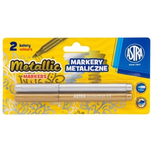 Marker ASTRA metaliczny op.2 złoty i srebrny