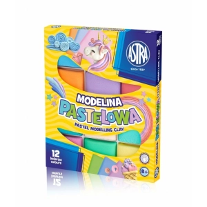 Modelina ASTRA 12 kolorów pastelowa