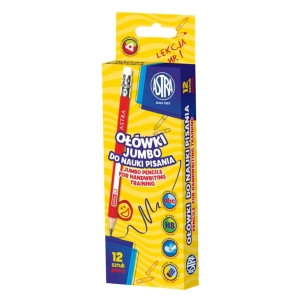 Ołówek drewniany ASTRA do nauki pisania Jumbo