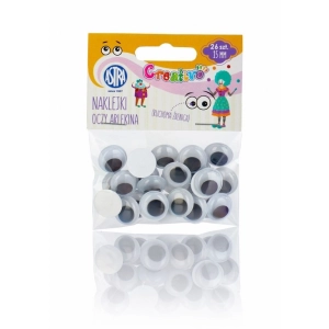 Ruchome oczy ASTRA samoprzylepne 15mm - Arlekina