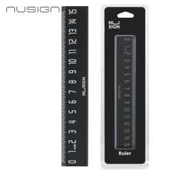 Linijka NUSIGN 15 cm ENS096 - czarna Linijka NUSIGN 15 cm ENS096 - czarna