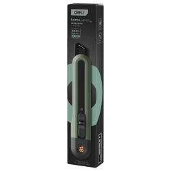 Nożyk uniwersalny DELI EHT4018L ostrze łamane 18mm - zielony