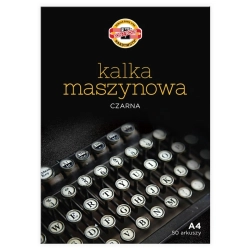 Kalka maszynowa KOH-I-NOOR A4 op.50 arkuszy - czarna