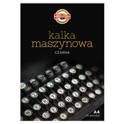 Kalka maszynowa KOH-I-NOOR A4 op.25 arkuszy - czarna