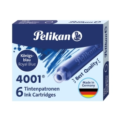 Naboje do piór PELIKAN krótkie - niebieskie-685649