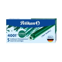 Naboje do piór PELIKAN długie - zielone-685637