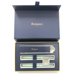 Zestaw WATERMAN Allure pióro + długopis w etuii - zielony
