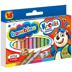 Kredki BAMBINO świecowe 18 kolorów-187064