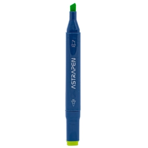 Marker artystyczny ASTRA dwustronny pędzelkowy / ścięta końcówka 12 kolorów-295019