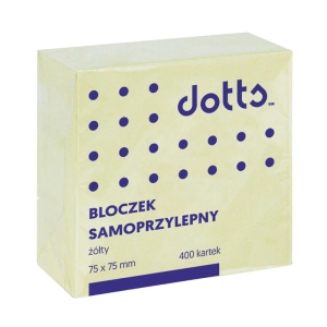 Karteczki samop. DATURA 75x75 400k. - żółty-330895