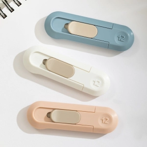 Nożyk biurowy NUSIGN mini ENS065 ostrze łamane 12mm - biały-295319
