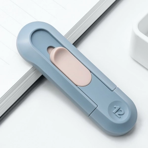 Nożyk biurowy NUSIGN mini ENS065 ostrze łamane 12mm - niebieski-295321