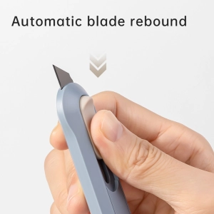 Nożyk biurowy NUSIGN mini ENS065 ostrze łamane 12mm - niebieski-295324