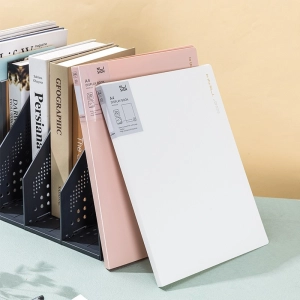 Teczka z koszulkami DELI ENS190 Display Book A4 20 koszulek - różowa-295440