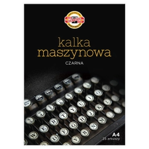 Kalka maszynowa KOH-I-NOOR A4 op.25 arkuszy - czarna