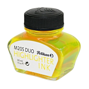 Atrament do piór PELIKAN fluo M205 30ml. - żółty-295628