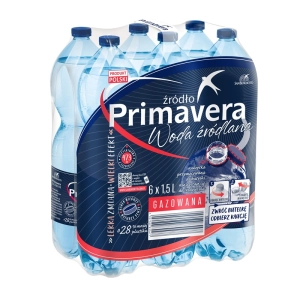 Woda PRIMAVERA 1,5l. - gazowana 1szt. [KAUCJA]-295646
