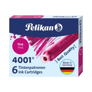 Naboje do piór PELIKAN krótkie - różowe-685651
