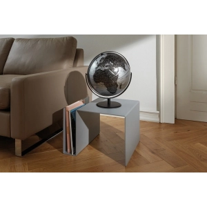 Globus TROIKA Juri, śr. 30cm, metalowa podstawa, srebrno-czarny-295822