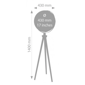 Globus TROIKA Sputnik, na stojaku, śr. 43cm, wys. 1,40m, niebiesko-zielony-295839